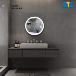 مرأية مدورة تحتوي على أنارة + هيتر