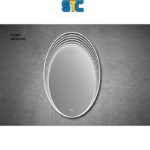 مرأية مقوسة تحتوي على أنارة + هيتر + بلوتوث