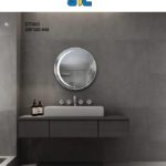 مرأية مدورة تحتوي على أنارة