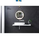 مرأية مدورة تحتوي على أنارة + هيتر