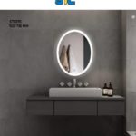 مرأية مقوسة تحتوي على أنارة