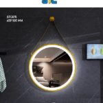 مرأية مدورة تحتوي على أنارة + هيتر