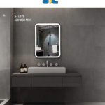 مرأية مستطيلة تحتوي على أنارة + هيتر