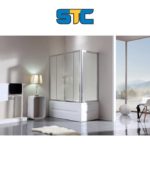 SHOWER ENCLOSURE WITH BATHTUB
